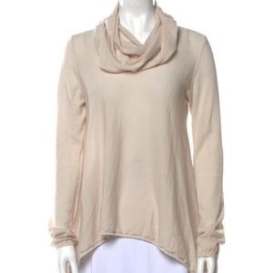 Alice+Olivia Wool/Cashmere Light Nude Cowl Pullover Sweater Size Small